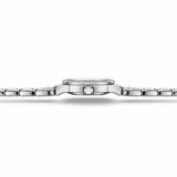 Profil latéral de la montre femme argentée Minoran 9101 avec boîtier de 9 mm