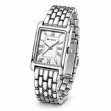 Montre femme argentée rectangulaire Minoran 9115 vue de face