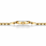 Profil latéral de la montre Minoran 9092 dorée