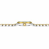 Montre femme dorée à cadran vert Minoran GoldenStar Lady, vue de profil latéral