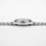 Profil du boîtier en alliage et du bracelet de la Minoran 9101, finition argentée
