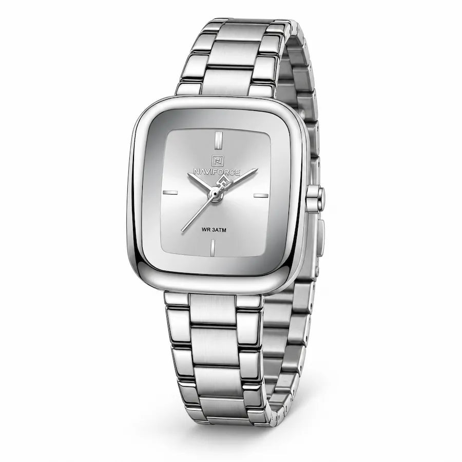 Montre Minoran NF5075 à cadran argenté et finition argentée, vue principale