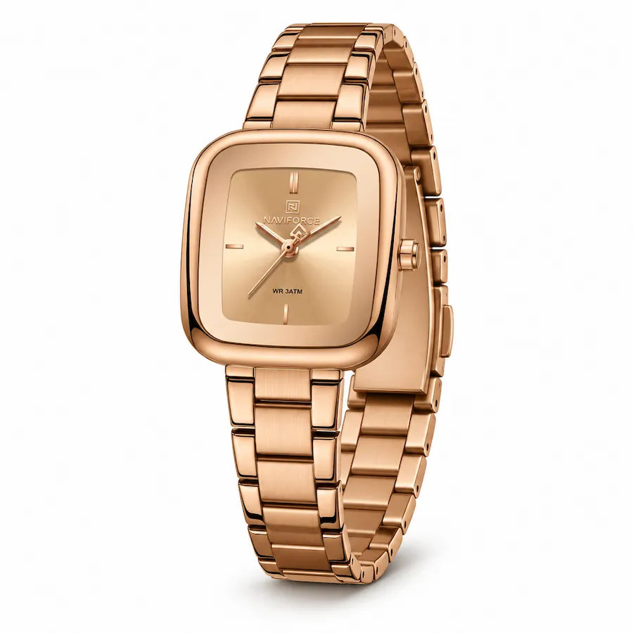 Montre Minoran NF5075 à cadran rosé et finition or rose, vue principale