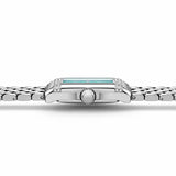 Profil de la montre Minoran PD-1737 argentée à cadran bleu