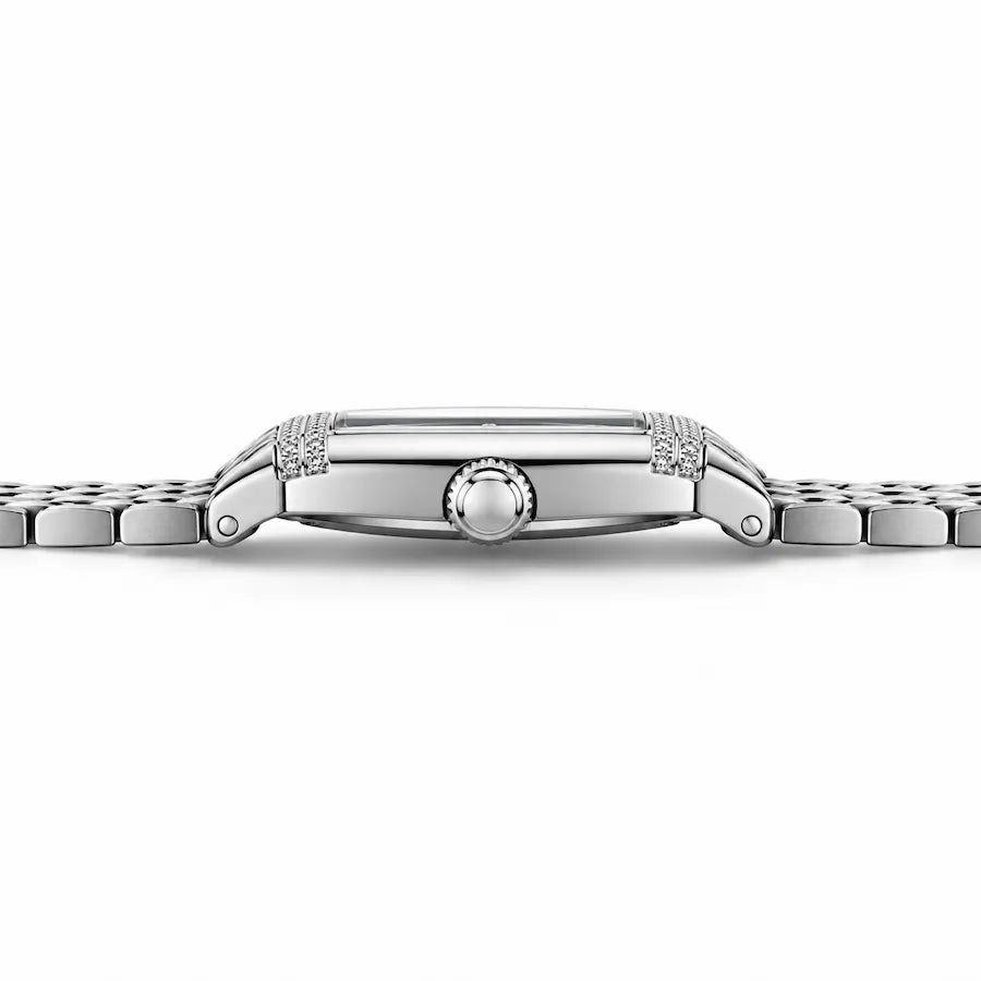 Profil de la montre Minoran PD-1737 argentée à cadran gris