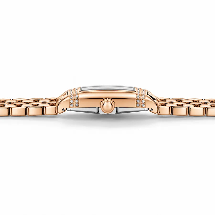 Profil de la montre Minoran PD-1737 dorée à cadran gris